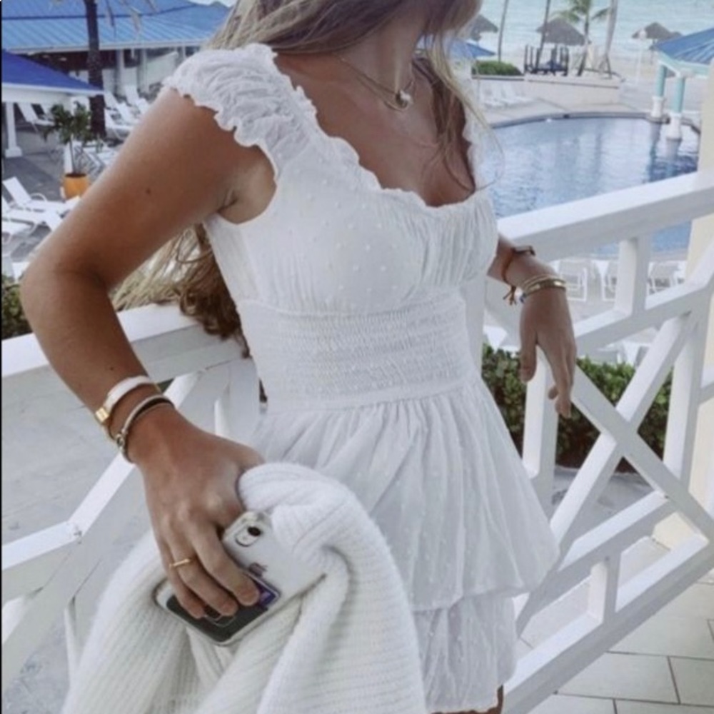 love galore romper, white